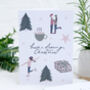 Luxury Illustrated Pack Of Six Christmas Cards, thumbnail 1 of 4