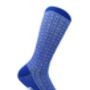 Nsaa African Design Cotton Socks, White/Blue, thumbnail 1 of 2
