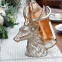 Silver Stag Wine Bottle Holder, thumbnail 2 of 5