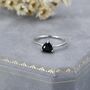Genuine Black Onyx Ring In Sterling Silver, thumbnail 5 of 11