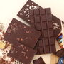 Organic Dark Chocolate Bars In Green Christmas Gift Box, thumbnail 2 of 2