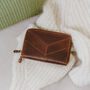 Mothers Day Gift, Large Brown Leather Ziparound Purse, thumbnail 2 of 6