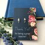 Thank You Teacher Lavender And Poppy Seed Head Sterling Silver Earrings, thumbnail 1 of 12