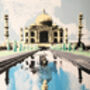 Taj Mahal Screen Print Travel India, thumbnail 2 of 2