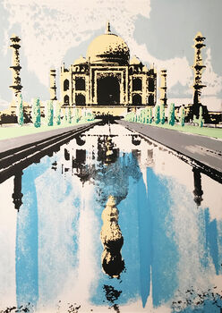 Taj Mahal Screen Print Travel India, 2 of 2