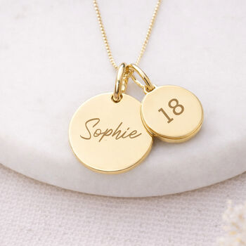 Personalised Gold Plated Sterling Silver Daffodil Pendant Necklace, 5 of 9