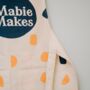 Kids Apron With Pockets And Hand Embroidered Name, thumbnail 5 of 8