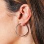 Stainless Steel Hoop Earrings, thumbnail 6 of 12
