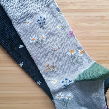 Floral Feet Ladies' Socks, 6 of 12