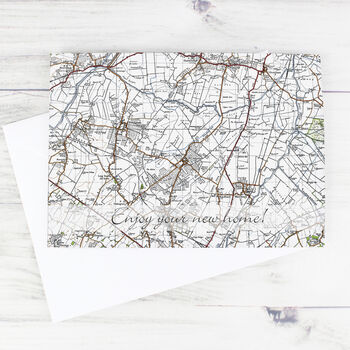 Personalised 1940s Map Card, 2 of 2