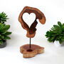 Wooden Heart Tealight Holder Anniversary Gift, thumbnail 3 of 3