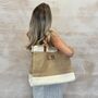 Personlised Luxury Jute Beach Bag, thumbnail 1 of 4