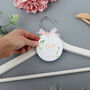 Personalised White Wedding Hanger Tag Botanical, thumbnail 3 of 6