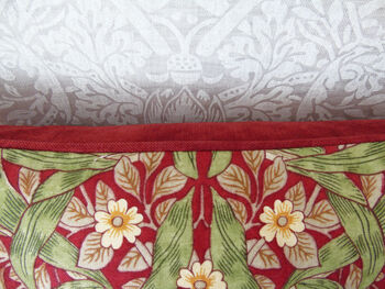 Red Claret Pimpernel William Morris 18' Cushion Cover, 3 of 6