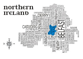 Northern Ireland Word Map, 2 of 5
