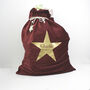 Personalised Large Santa Sack In Berry Red, thumbnail 1 of 2