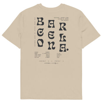 Barcelona Coffee Scene Cotton Embroidered T Shirt, 4 of 12