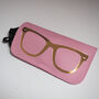 Pink And Gold Leather Sunglasses Case, thumbnail 3 of 7