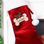 Personalised Dog Treats Christmas Stocking, thumbnail 3 of 3