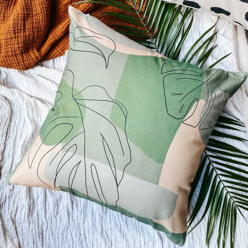 Green Tropical Cushion Cover, 1 of 4