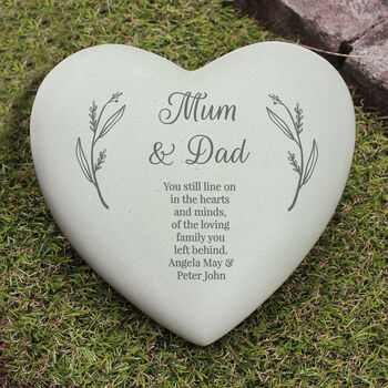 Personalised Free Text Heart Memorial, 4 of 6