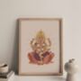 Ganesha Art Print Hindu Wall Decor, thumbnail 2 of 3