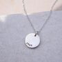 Personalised Hand Stamped Double Sided Disc Necklace, thumbnail 6 of 12