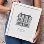 Personalised Black And White Sketch Of Your House, thumbnail 1 of 9