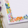 A4 Letter Writing Paper Bold Floral Border, thumbnail 2 of 4