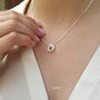 Mini Russian Ring Pendant Necklace, thumbnail 3 of 11