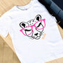 Kids Personalised Cheetah With Glasses T Shirt, thumbnail 2 of 5
