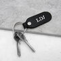 Handmade Personalised Leather Fob Keyring, thumbnail 1 of 6