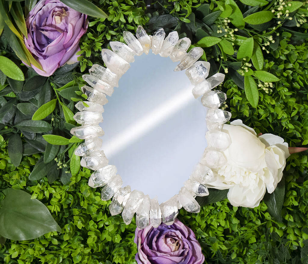 Quartz Crystal Mirror Hand Made In London, 1 of 4