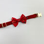 Red Christmas Star Dog Bow Tie, thumbnail 3 of 5