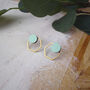 Contemporary Geometric Hexagon Eco Stud Earrings, thumbnail 4 of 6