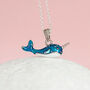 Narwhal Necklace In Sterling Silver, thumbnail 1 of 10