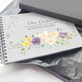 Personalised In Loving Memory Book, 5 of 10