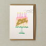 Happy Birthday Cake Greeting Card, thumbnail 1 of 2