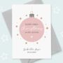 Bauble Personalised Auntie First Christmas Card, thumbnail 2 of 3