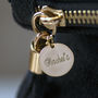 Personalised Soft Slouchy Suede Tassel Clutch Bag, thumbnail 3 of 11