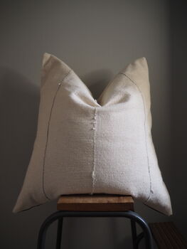 Mudcloth And Linen Scatter Cushion, 2 of 7