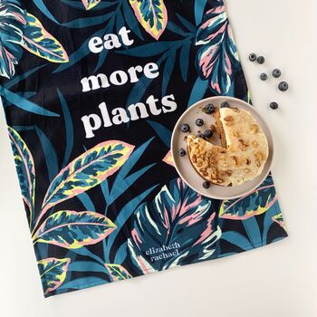 'Eat More Plants' Tea Towel, 3 of 6