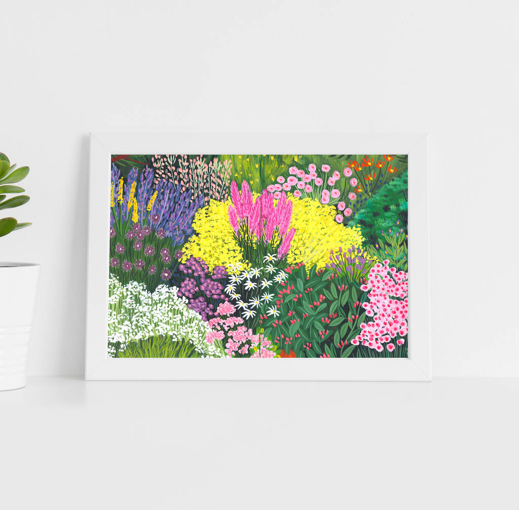 A4 Botanical Flower Garden Giclee Art Print, 1 of 5