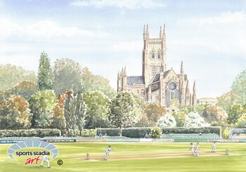 Worcestershire Ccc New Road Stadium Art Print, 2 of 3