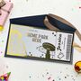 Personalised Golden Theme Park Ticket, thumbnail 1 of 4