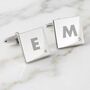 Personalised Initials And Age Square Cufflinks, thumbnail 1 of 10