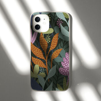 Tropical Leaves Biodegradable Phone Case, 8 of 8