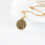 Gold Plated World Map Necklace, thumbnail 4 of 8