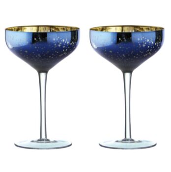 Blue Star Champagne Saucers, 4 of 4