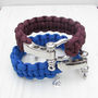 Mens Personalised Engraved Paracord Bracelet, thumbnail 5 of 5